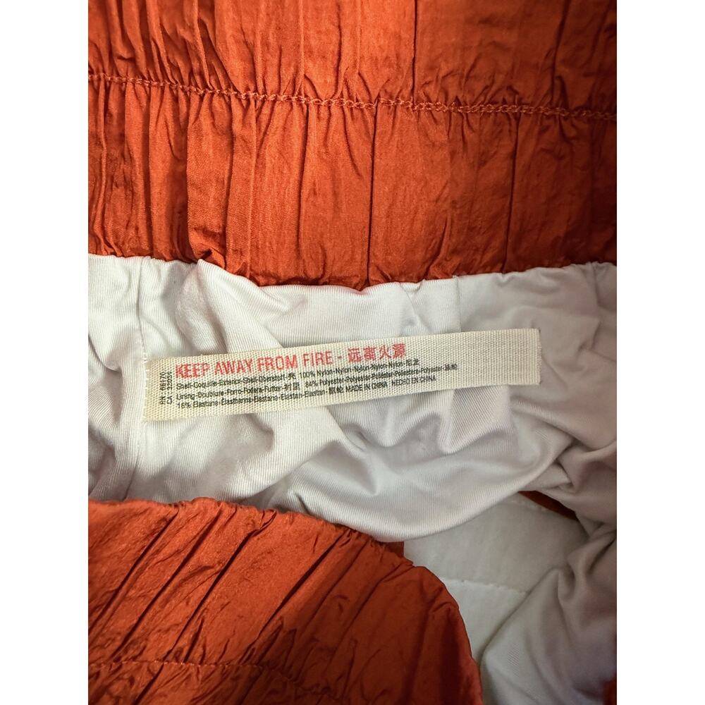 FP Movement Shorts Women's Large Orange High Rise Smocked Waist Lined Athletic - Picture 6 of 8